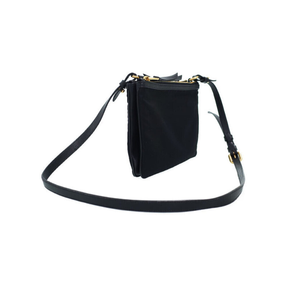 Prada saffiano Black Tessuto leather Crossbody messenger bag - Picture 1 of 9